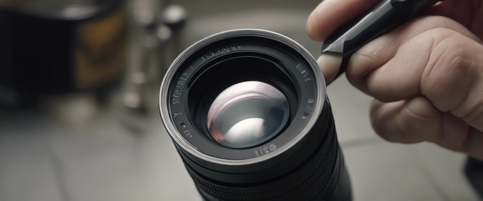 Cleaning camera lens